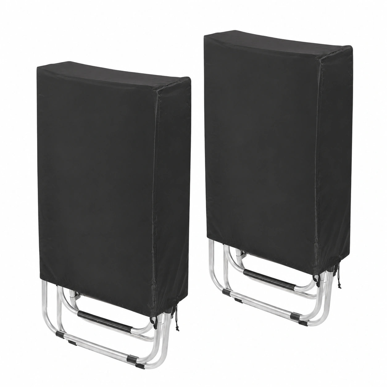 Wasserdichte Schutzhülle für Gartenklappstühle - 2er Set, 420D Oxford, UV-schutz, 71x110x20/34 cm