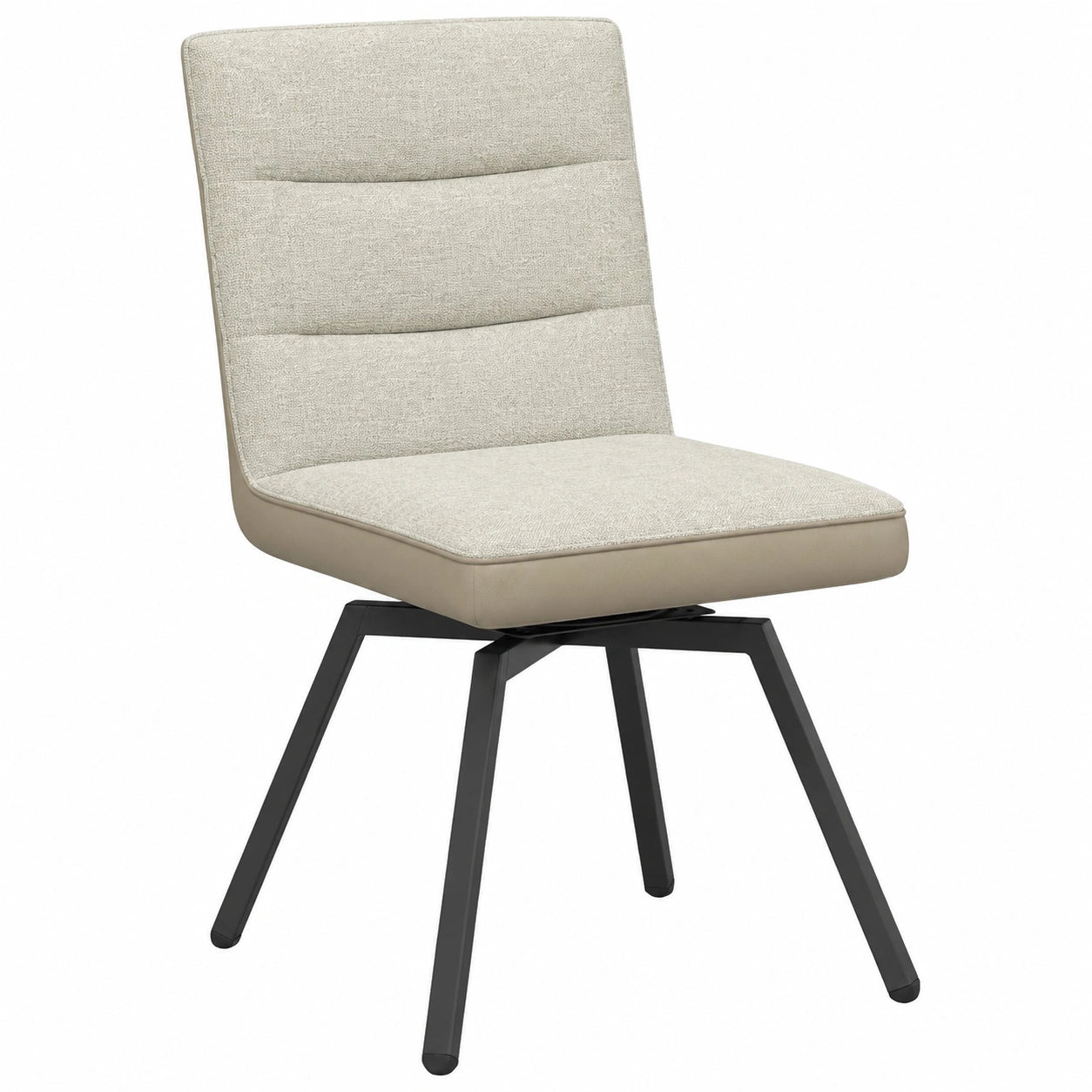 6er Set Drehbarer Esszimmerstuhl in Khaki - 360° Drehung, Modernes Design für Esszimmer, Küche und Wohnzimmer