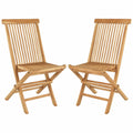 Teakholz Klappstühle Set Riva für Garten