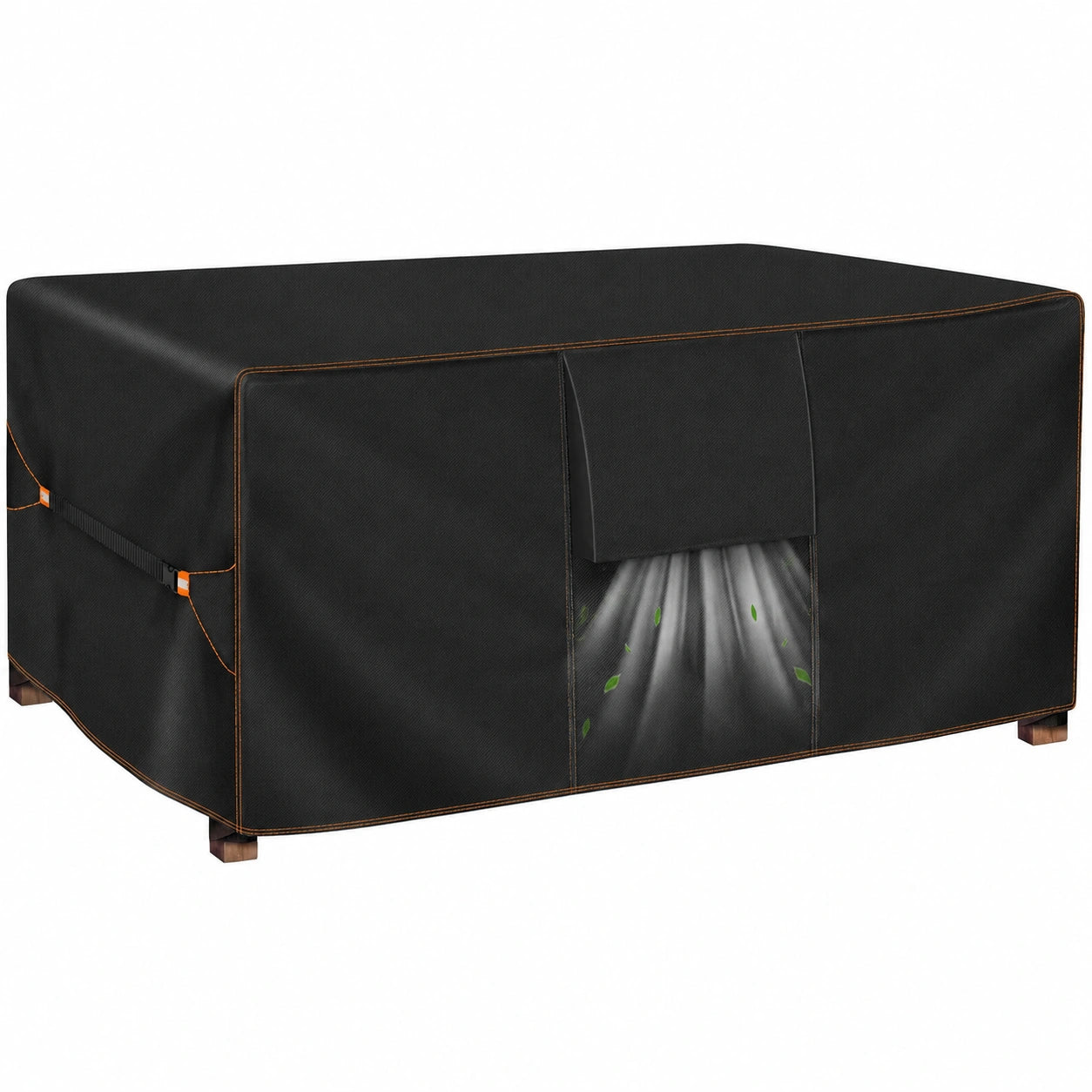 Enzeno Wasserdichte Schutzhülle für Gartentische, Winterfeste Abdeckung aus 420D Oxford-Gewebe, Rechteckig 150x90x74cm
